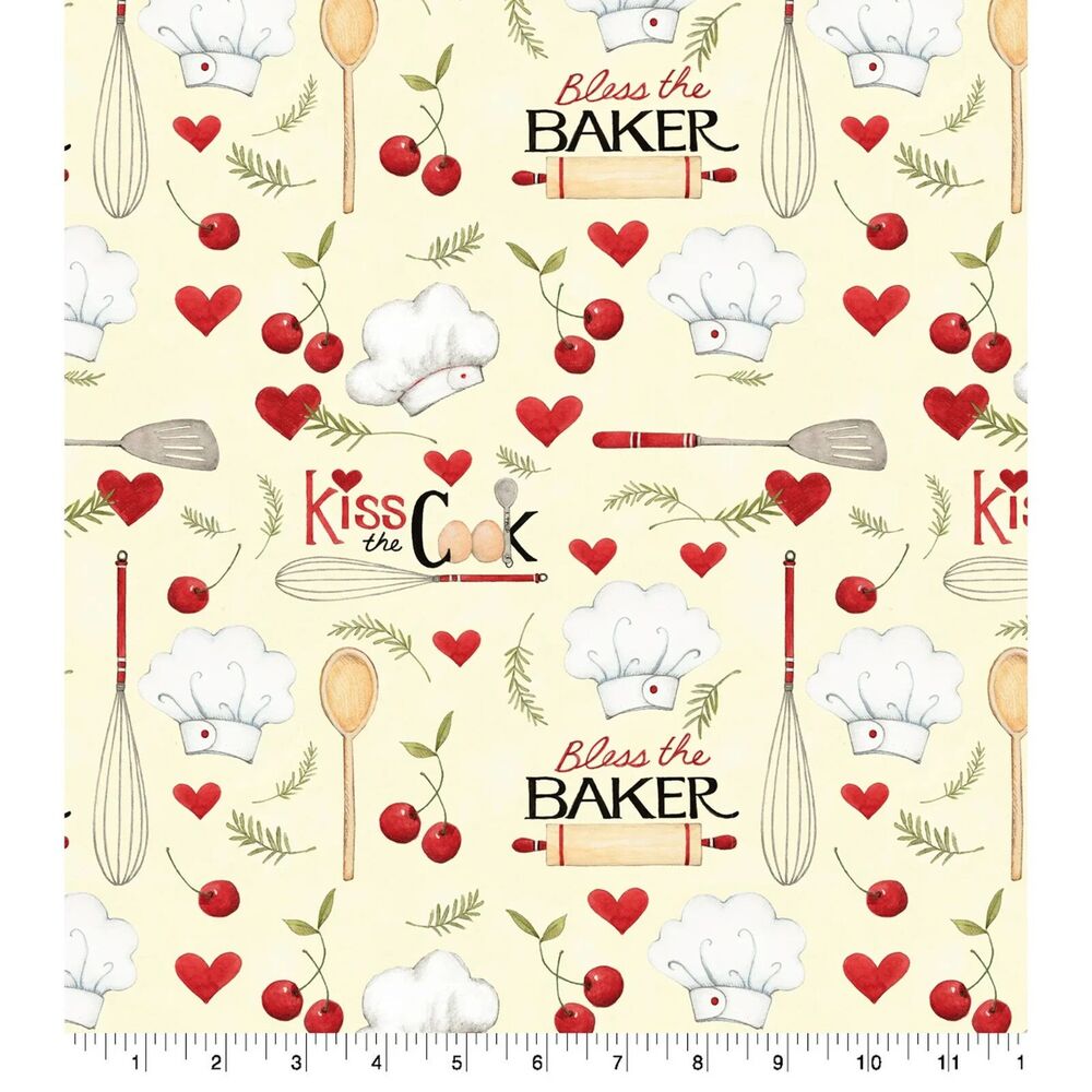 Springs Creative Bless the Baker Precut Cotton Sewing Fabric 44 x 36-in